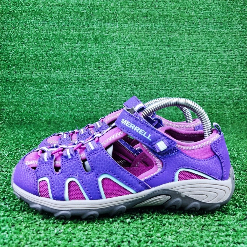 Merrell Sandals Girls 2 Purple Hydro Hiker MK165683 Water Hiking Shoes Bungee